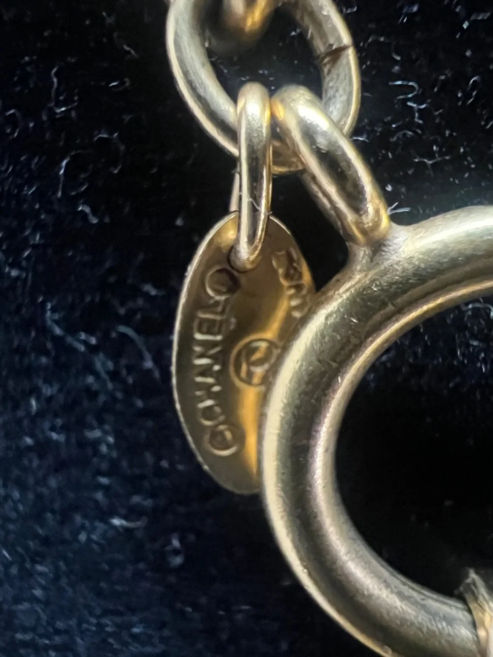 CHANEL 24kgp Chain Necklace with Round CC Medallion